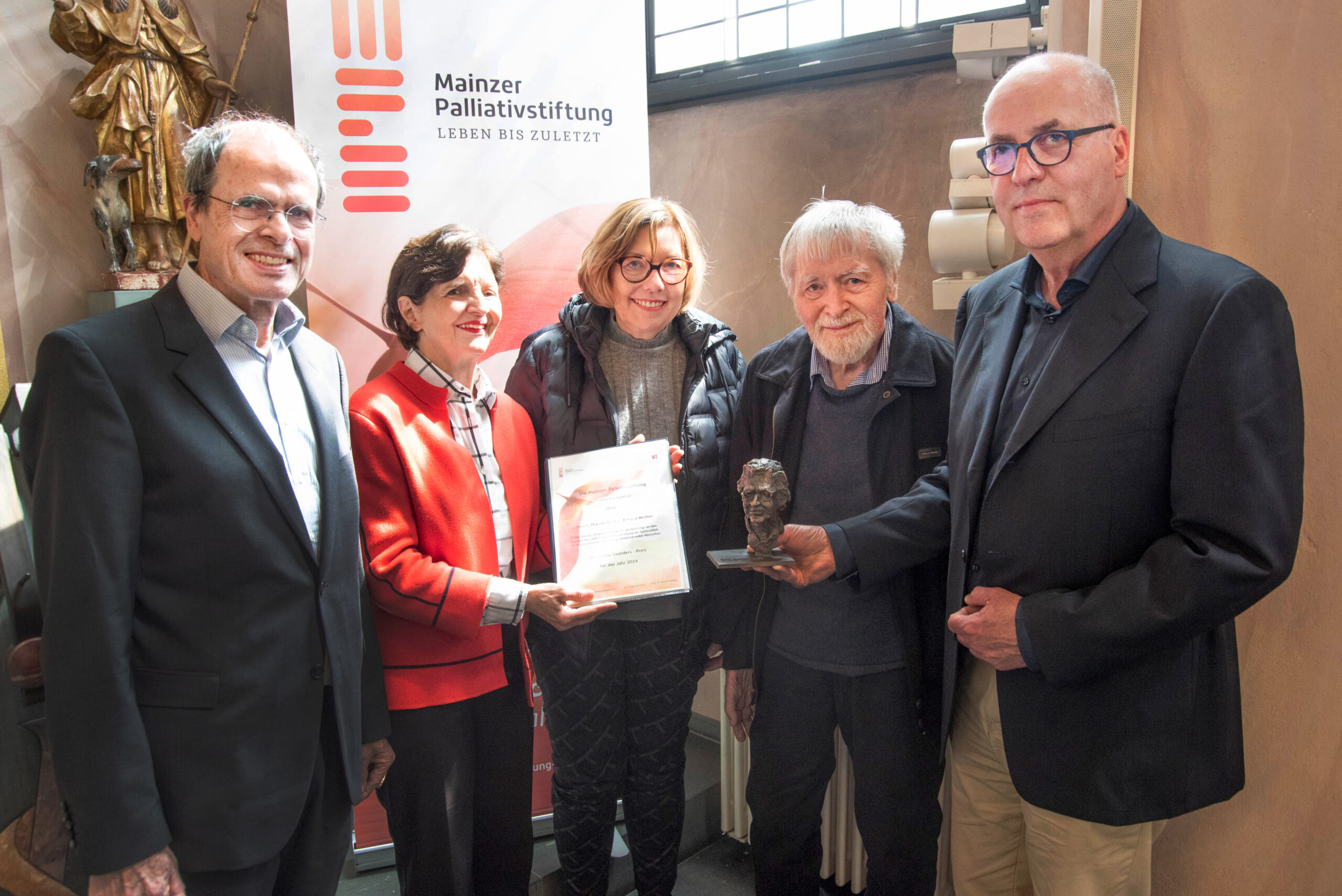 Verleihung des Cicely Saunders-Preises der Mainzer Palliativstiftung an Herrn Pfarrer Dr. h.c. Erhard Weiher – Foto: Thomas Boehm