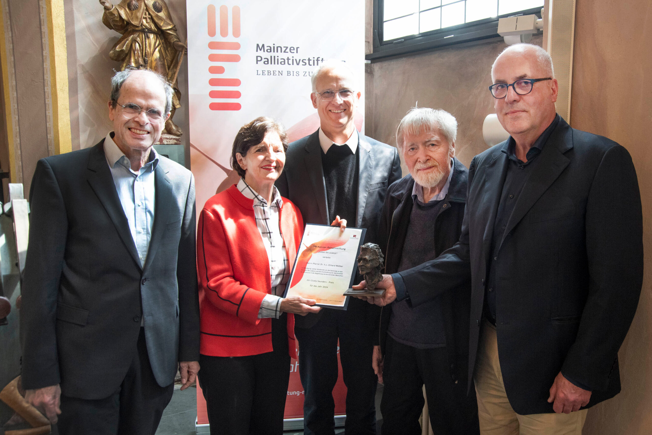 Verleihung des Cicely Saunders-Preises der Mainzer Palliativstiftung an Herrn Pfarrer Dr. h.c. Erhard Weiher – Foto: Thomas Boehm